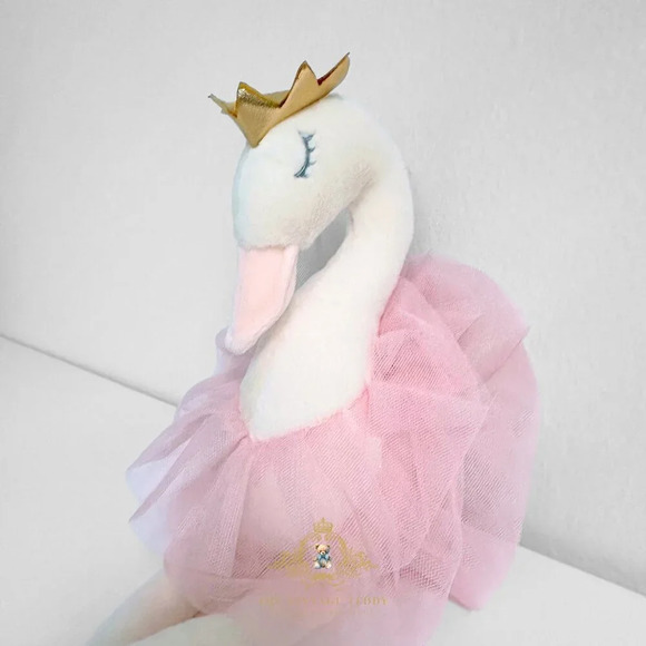 NWT Pretty Girls Princess Ballerina Dolly Plush Toy Handmade Swan Cute Kids Toys - Picture 3 of 3